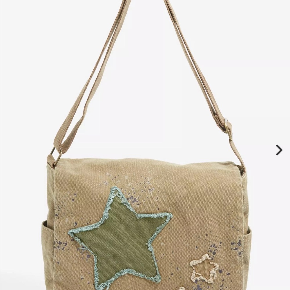 Stylish Tan Star-Embellished Women's Bag